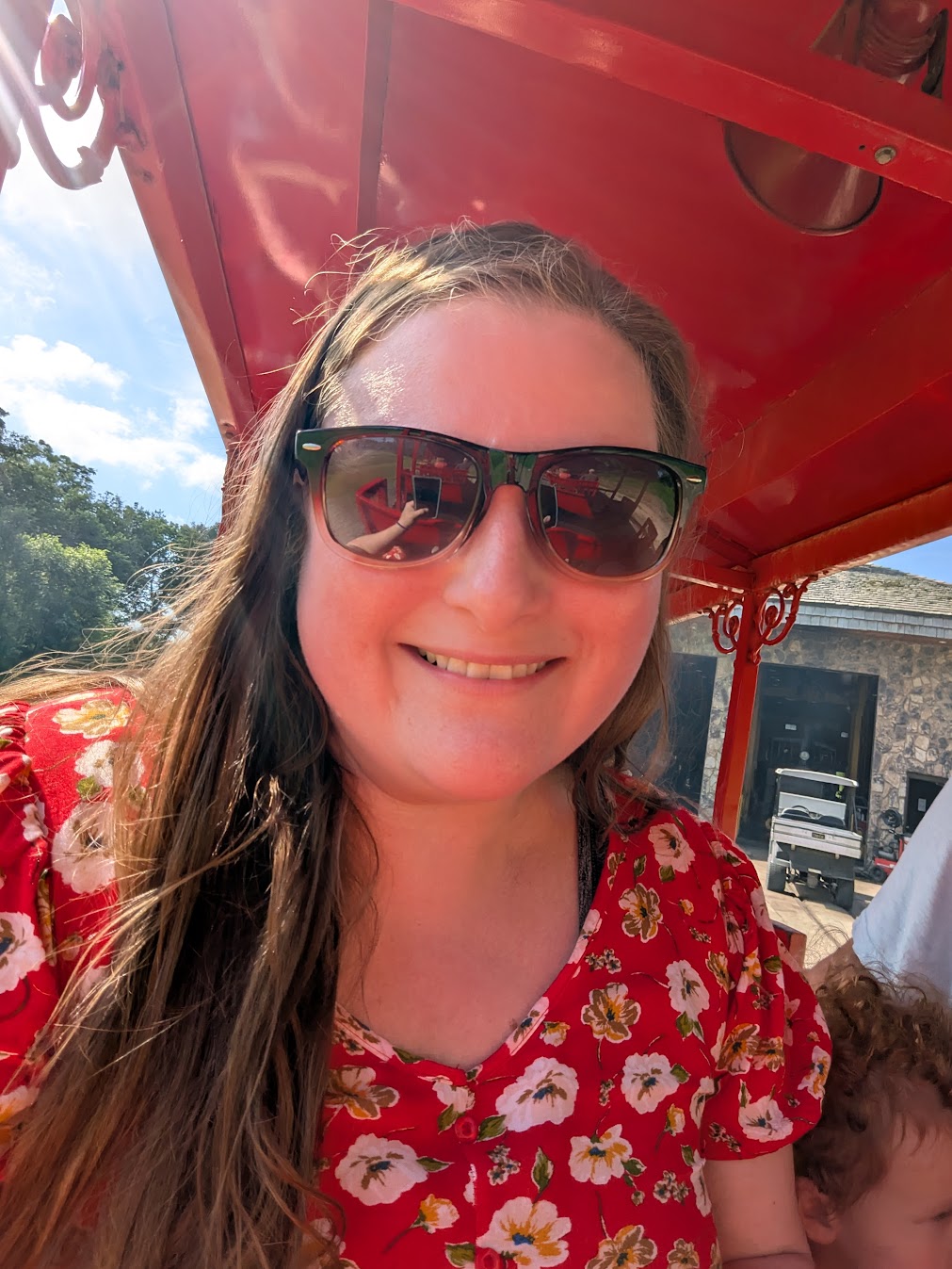 Finished glass art landscape