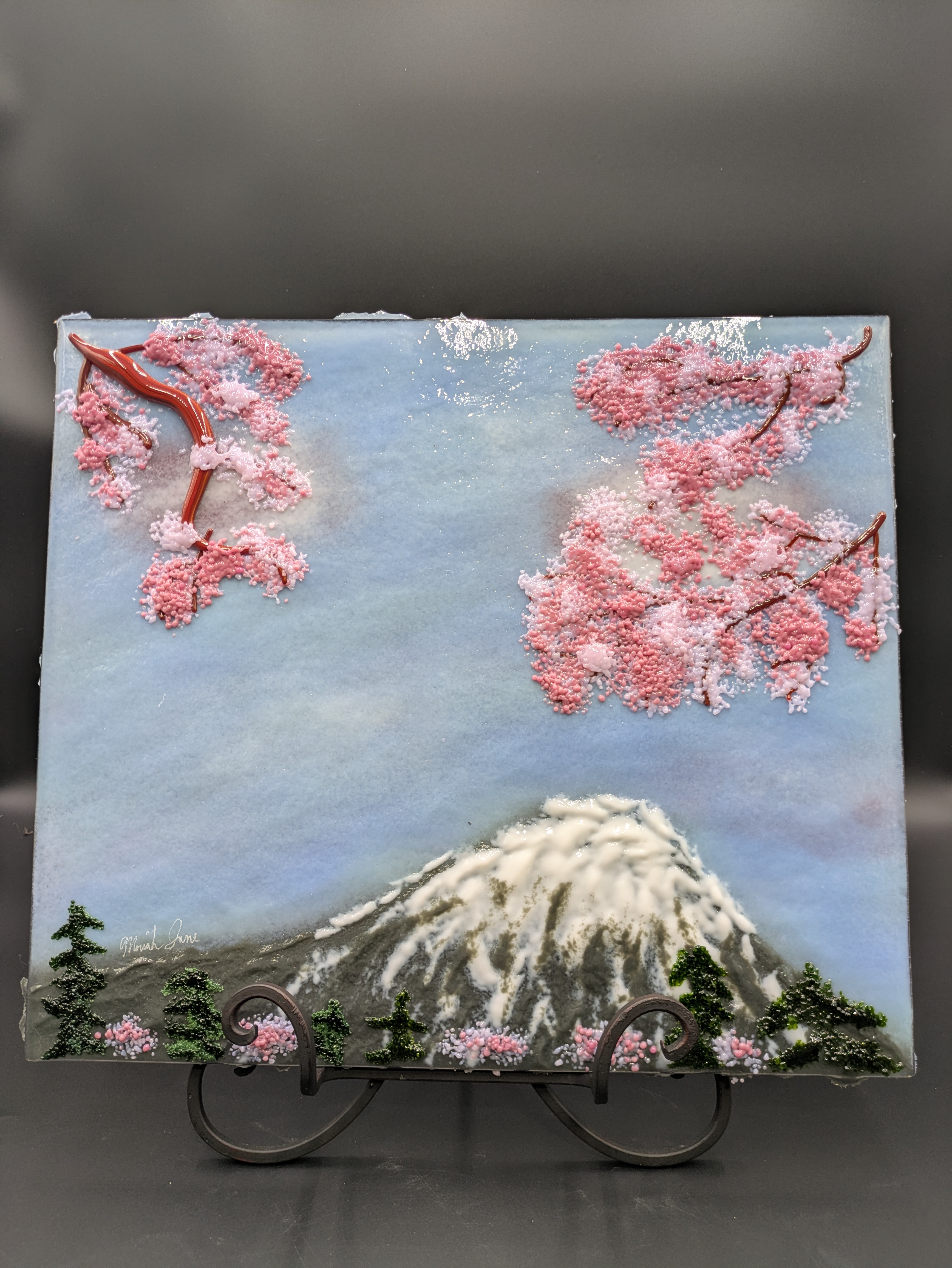 Cherry Blossoms and Mount Fuji version 2